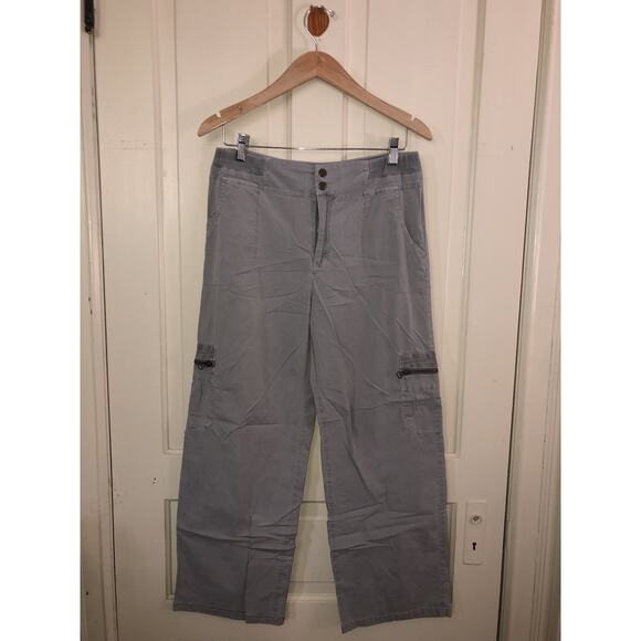Soft Surroundings Cargo Pants Capri Gray Lightweight Size Petite Small - Picture 1 of 10